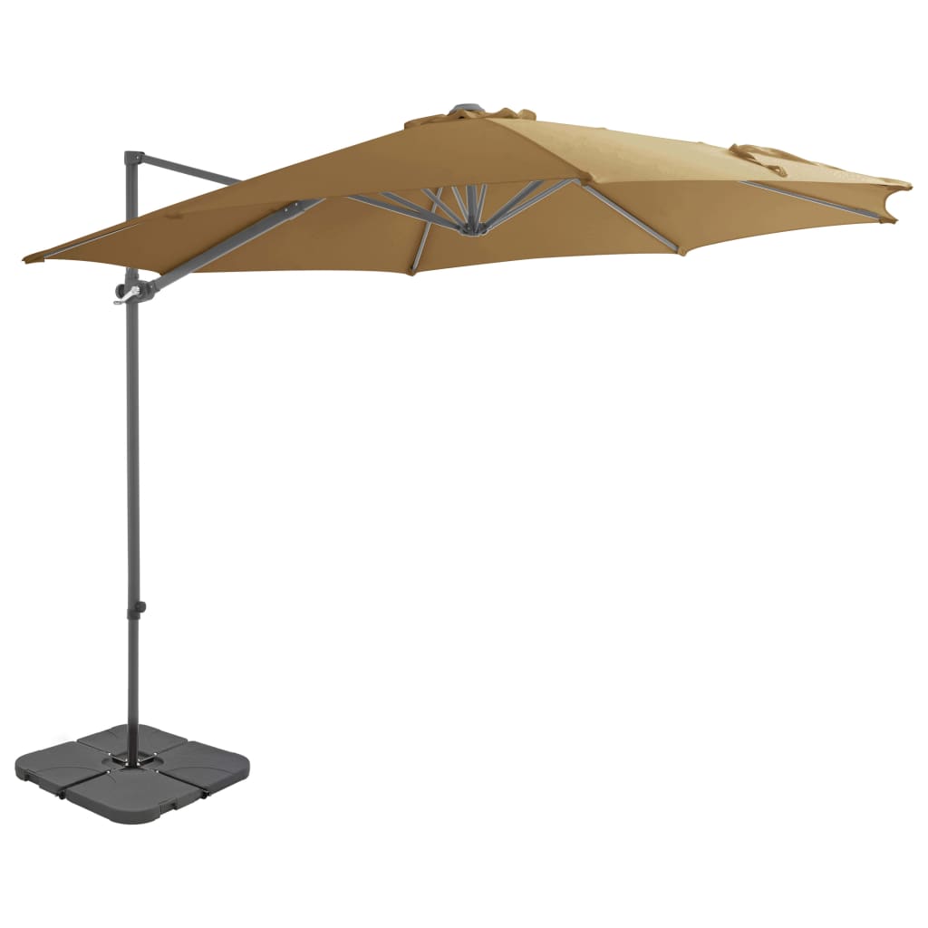 Parasol Vidaxl con tope de base portátil