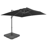 VidaXL Parasol with portable base of anthracite