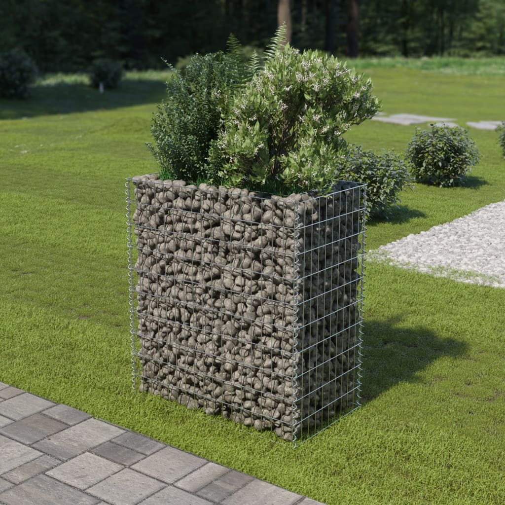 Vidaxl Gabion Palner je povečal 90x50x100 cm pocinkano jeklo