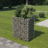 Vidaxl Gabion Planter økte 90x50x100 cm galvanisert stål