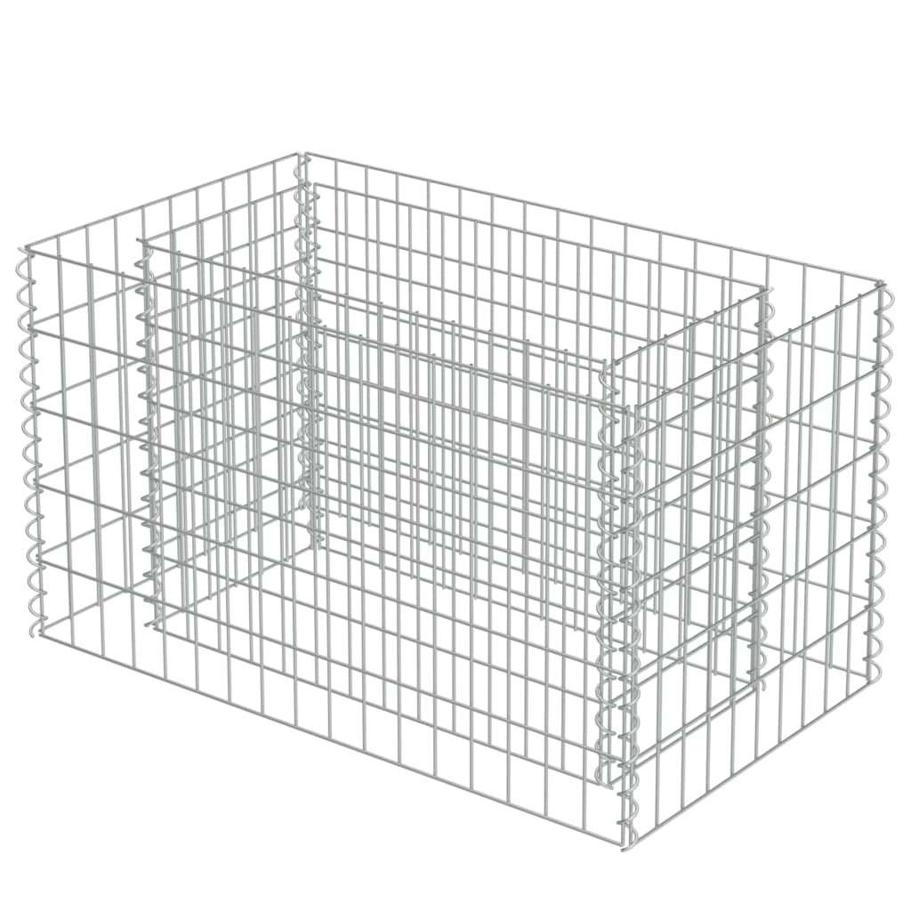 Vidaxl Gabion Planning Boîte augmentée de 90x50x50 cm en acier galvanisé