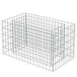 VIDAXL GABION PLANUNGSBOGKEHME 90x50x50 cm verzinkter Stahl erhöht