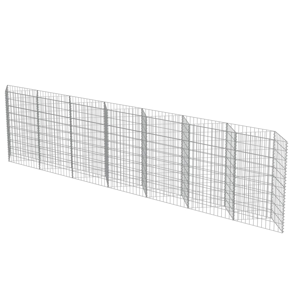 Vidaxl Gabion Basket 450x30X100 cm Galvanizovaná ocel