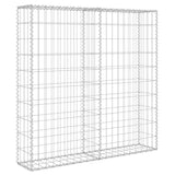 Vidaxl Schanskorf wall with lids 80x20x100 cm galvanized steel