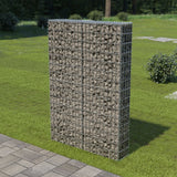 Vidaxl Schanskorf Wall z pokrywkami 100x20x150 cm stal ocynkowana