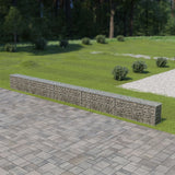 Vidaxl Schanskorf Wall z pokrywkami 600x30x50 cm ocynkowana stal