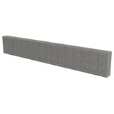 Vidaxl Schanskorf wall with lids 900x50x150 cm galvanized steel