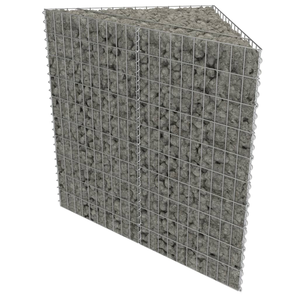 Vidaxl Gabion Planter a augmenté de 75x75x50 cm en acier galvanisé