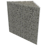 Plaopanice Vidaxl Gabion zvedla 75x75x50 cm galvanizovaná ocel