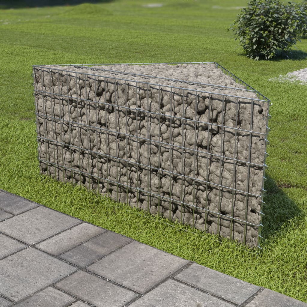 Vidaxl Gabion Planter a augmenté de 75x75x50 cm en acier galvanisé