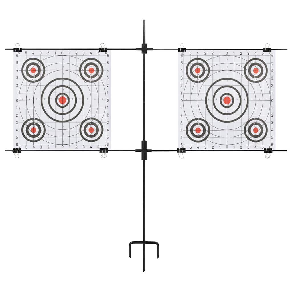 Vidaxl Target Card Stand with Shooting Cards 78x76 cm Steel