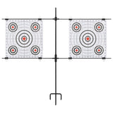 Vidaxl Target Card Stand with Shooting Cards 78x76 cm Steel