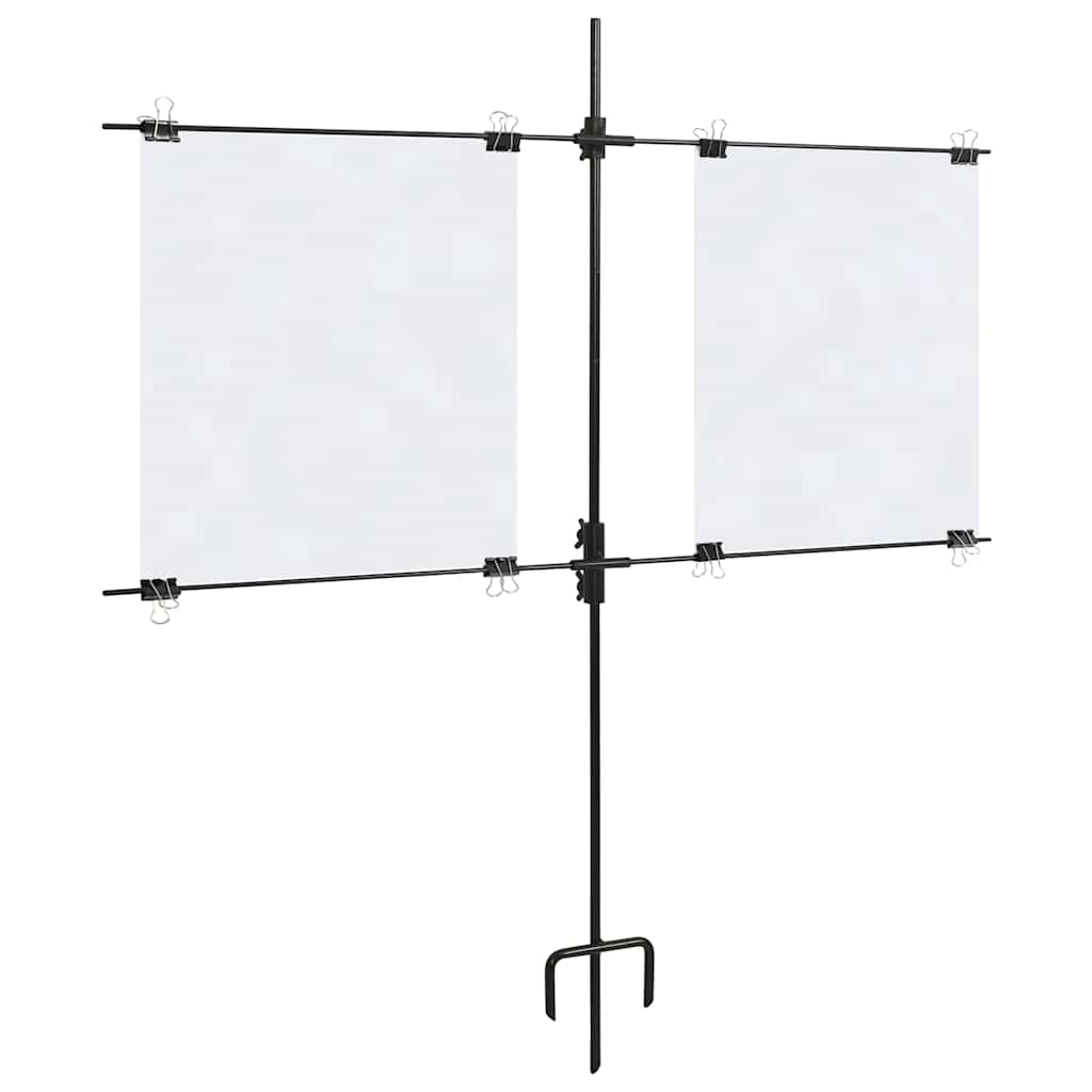 Vidaxl Target Card Stand with Shooting Cards 78x76 cm Steel