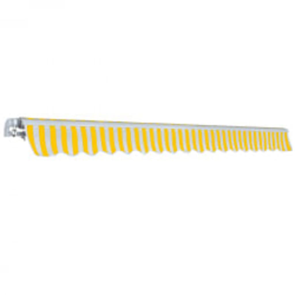 Vidaxl Luifel manually extends 600 cm yellow white