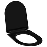 Vidaxl Toilettensitz Soft-Close-Close mit Schnellverkaufsdesign Schwarz