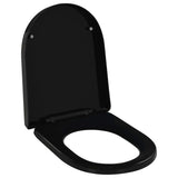 Vidaxl toilet seat soft-close with Quick-release design black