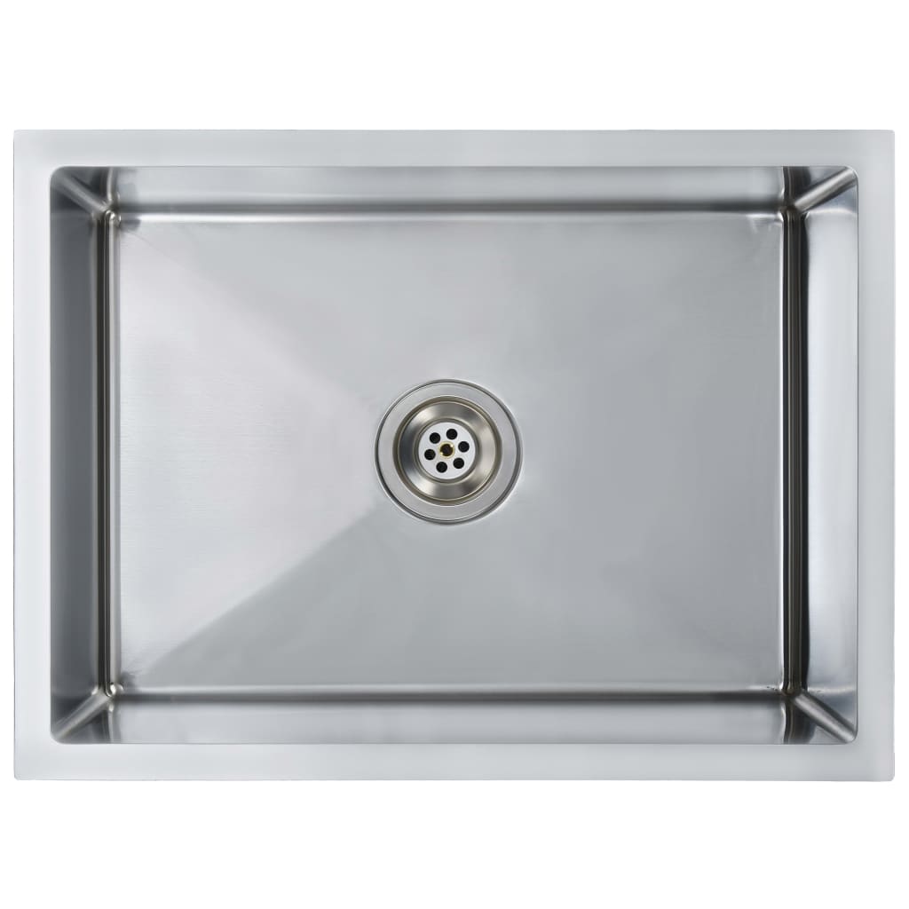 Vidaxl sink handmade stainless steel