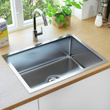 Vidaxl sink handmade stainless steel