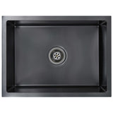 Vidaxl sink handmade stainless steel black