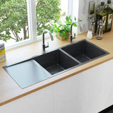 Vidaxl sink handgemaachte Edelst Stol schwaarz