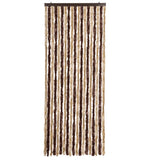 Vidaxl Fly Curtain 56x185 cm Chenille Beige och Light Brown