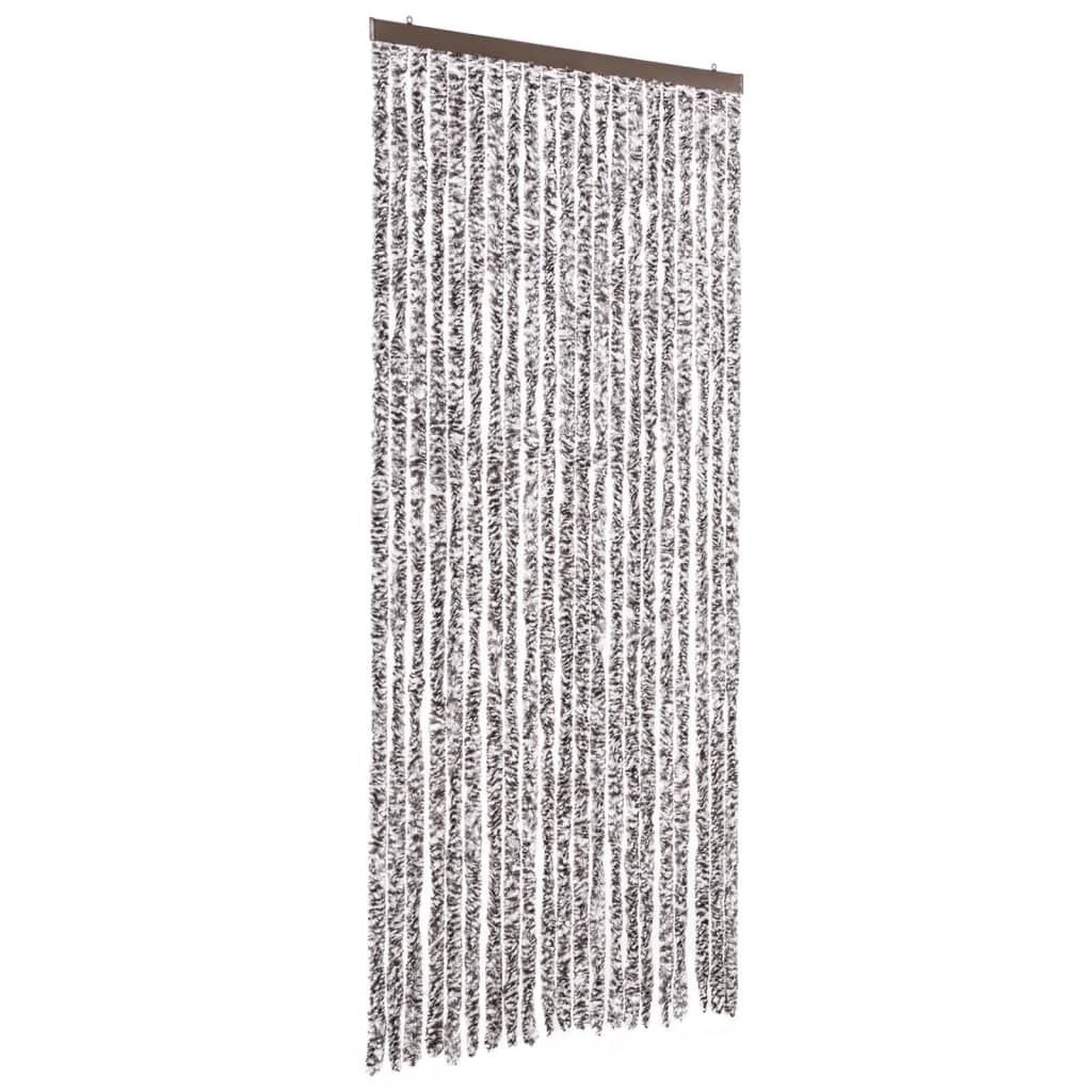 Vidaxl Fly Curtain 90x220 cm Chenille Brown och Beige