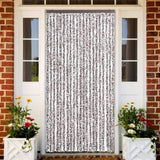 Vidaxl Fly Curtain 90x220 cm Chenille Brown och Beige