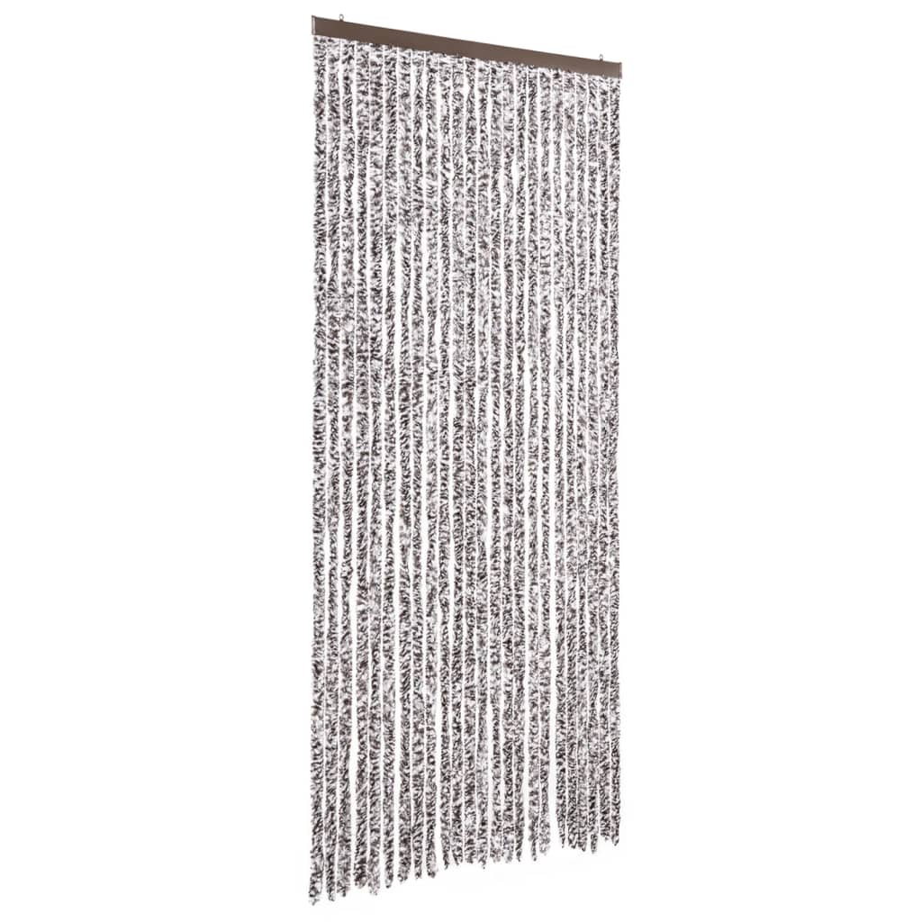 Vidaxl Fly Curtain 100x220 cm Chenille Brown i Beige