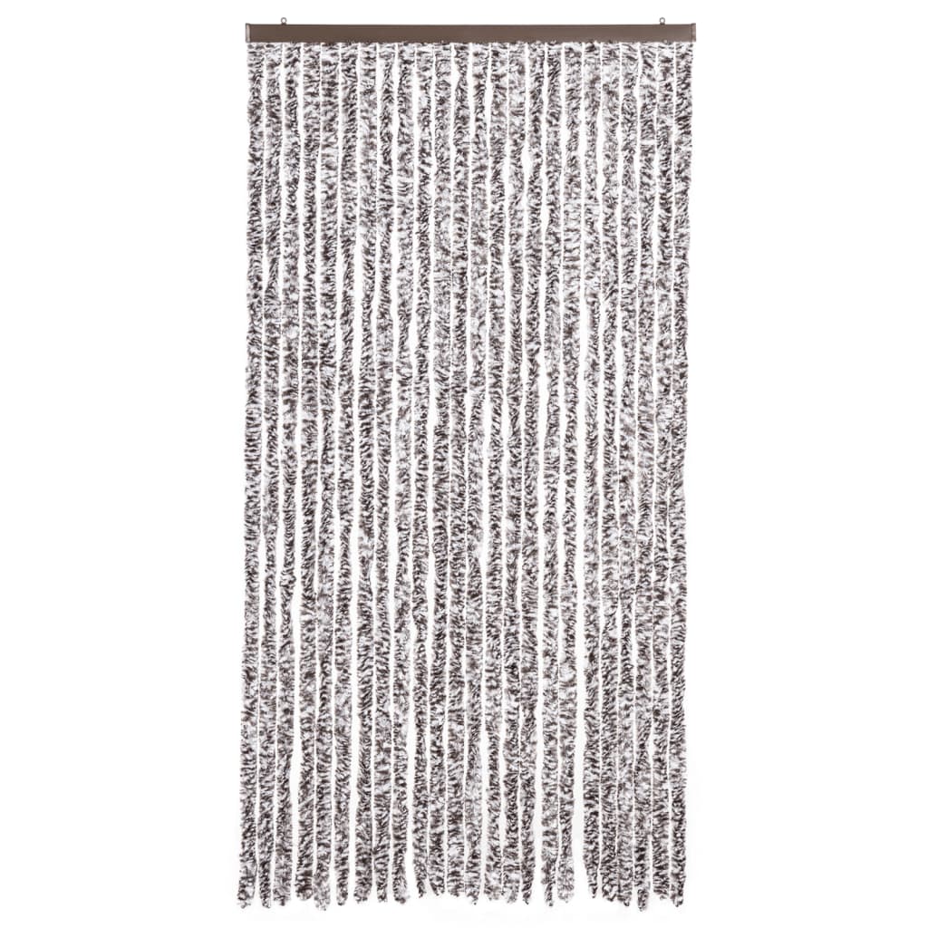 Vidaxl Fly Curtain 100x220 cm Chenille Brown i Beige