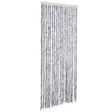 Vidaxl Fly curtain 56x185 cm Chenille white and gray