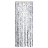 Vidaxl Fly Cundain 56x185 cm Chenille White and Grey