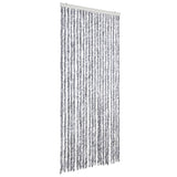 Vidaxl Fly Cundain 90x220 cm Chenille White and Grey