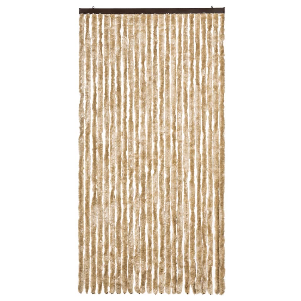 Vidaxl muha zavesa 100x220 cm chenille beige