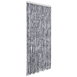 Vidaxl Fly Cundain 56x185 cm Chenille Silver Colored