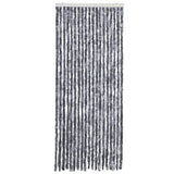 Vidaxl Fly Cundain 56x185 cm Chenille Silver Colored