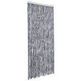 Vidaxl muha zavesa 90x220 cm Chenille Silver Colorled