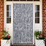 Vidaxl Fly Curtain 90x220 cm Chenille Silver Colored