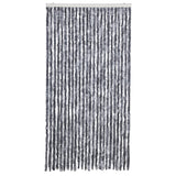 Vidaxl Fly Cundain 100x220 cm Chenille Silver Colored