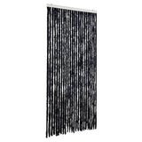 Vidaxl Fly Curtain 100x220 cm Chenille Anthracyt