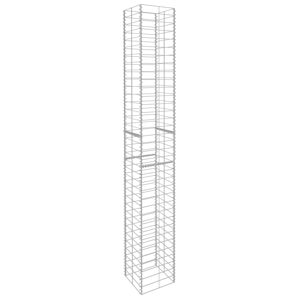 Vidaxl Schans Kosze 3 St 25x25x197 cm ocynkowana stal