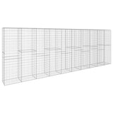 Vidaxl Schanskorf wall with lid 600x50x200 cm galvanized steel