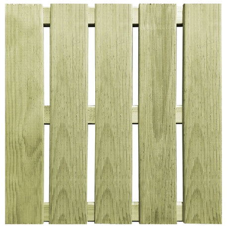 VidaXL 12 st Terrastegels 50x50 cm hout groen