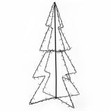 Vidaxl Kegelkerstboom 160 LEDs inside and outside 78x120 cm