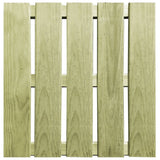 Vidaxl 18 St Terrace Piastrelle 50x50 cm Verde in legno