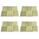 Vidaxl 24 St Terrace Tiles 50x50 cm dřevěné zelené