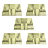 VidaXL 30 ST Terrace tiles 50x50 cm Wood Green