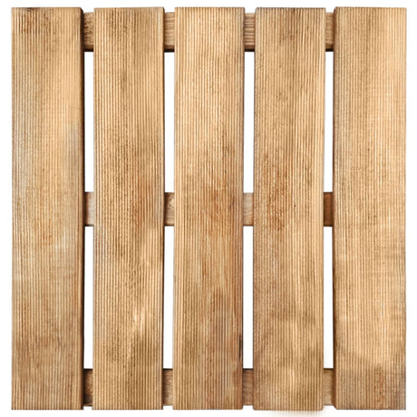 VidaXL 30 st Terrastegels 50x50 cm hout bruin