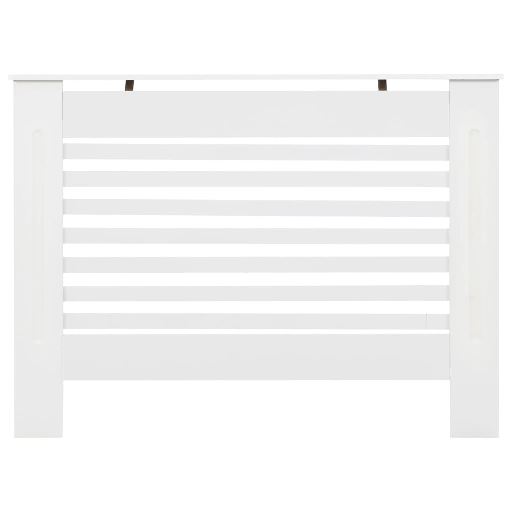 Construction de radiatorom vidaxl 112x19x81,5 cm mdf blanc