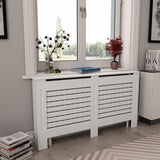 Vidaxl Radiatorom Construction 152x19x81.5 cm MDF bianco