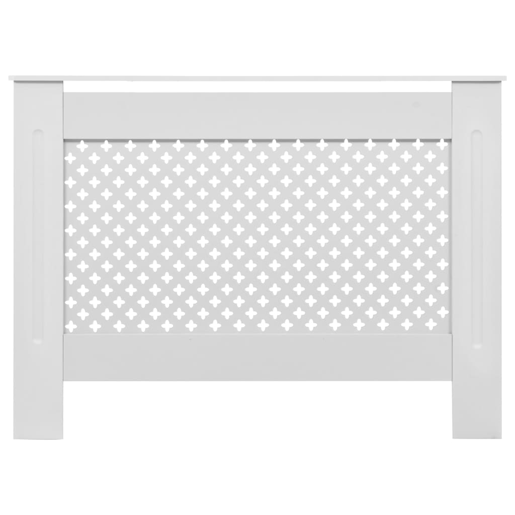 VIDAXL -Radiatorkonstruktion 112x19x81.5 cm MDF Weiß